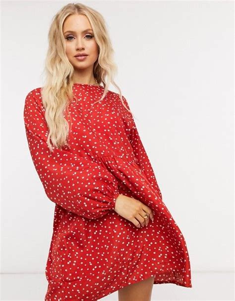 Daisy Street Mini Smock Dress In Ditsy Floral Asos Smock Dress