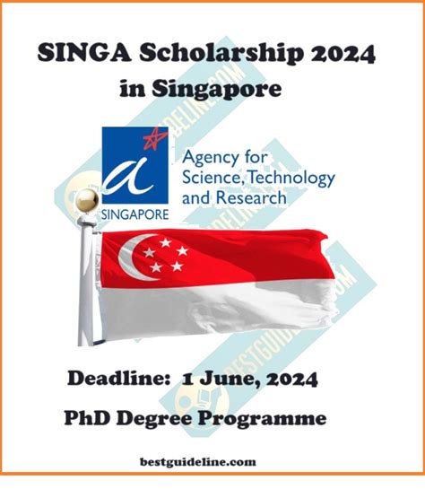 SINGA Scholarship 2024 In Singapore Fully Funded PhD Program