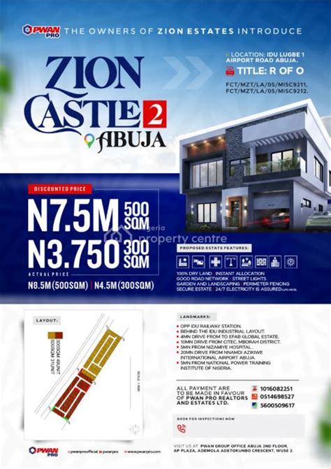 For Sale Buy Land At Zion Castle Estate Phase Idu Lugbe Airport