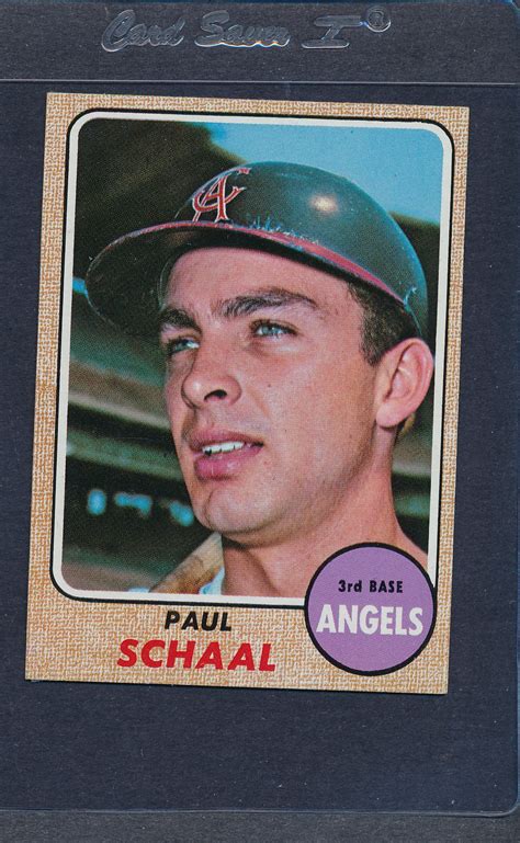 Topps Paul Schaal Angels Nm For Sale Online Ebay