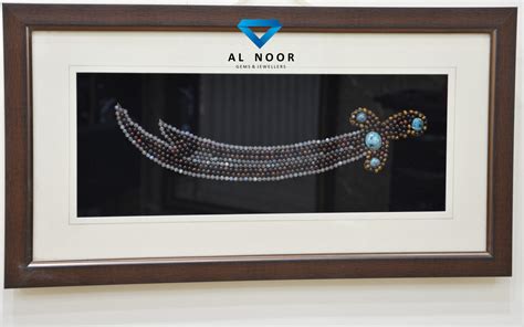 Zulfiqar Frame Labradorite Tiger Eye Turquoise Al Noor Gems