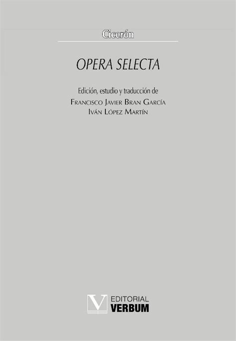 Opera Selecta Editorial Verbum