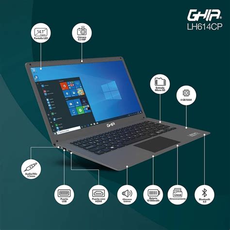 Laptop Ghia Libero Lh614cp De 14 1” Intel Celeron N4020 4 Gb Ram 128