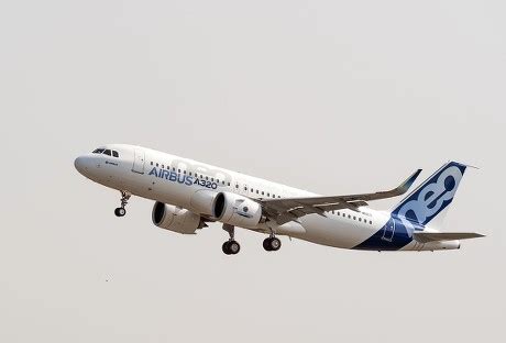 New Airbus A320neo Takes Off First Editorial Stock Photo - Stock Image ...