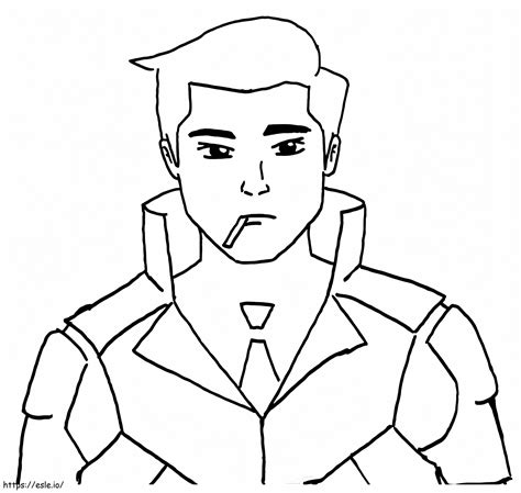 Rizwan From Agent Ali Coloring Page