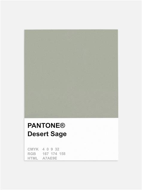 Pantone Desert Sage Poster 11 Printables