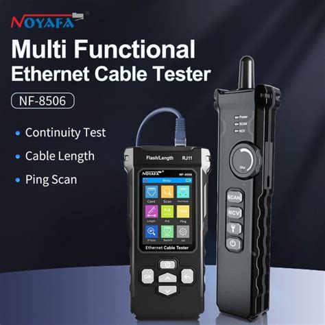 NOYAFA NF 8506 Multiftion Ethernet Cable Tester IP Scan Ping Poe Test