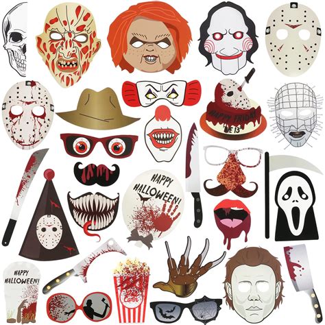 Buy Halloween Horror Photo Booth Props Sign Kit Halloween Party Photo