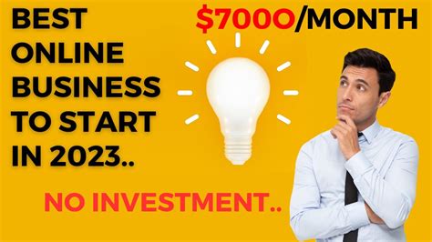 7000 MONTH Top 10 Online Business Ideas For 2023 Start Your