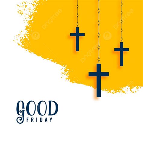 Good Friday Holy Week Hanging Crosses Background Template Download On