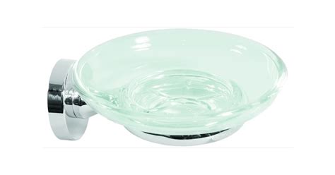 Deltana Bbn2012 26 Glass Soap Dish With Zinc Mount From