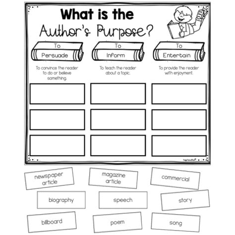 Authors Purpose Worksheets K5 Learning Worksheets Library