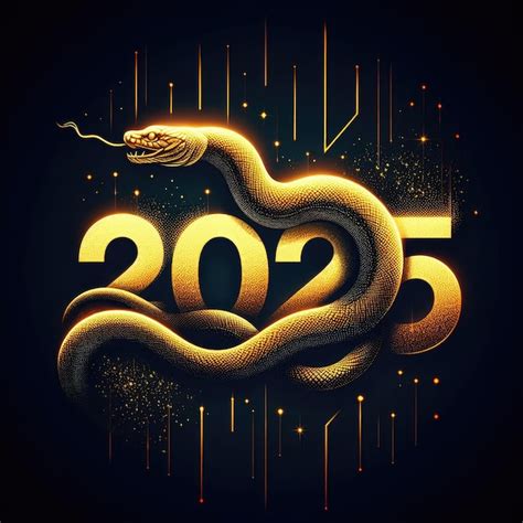 Premium Photo | 2025 Snake year theme with Generative AI