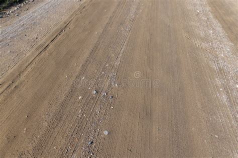 Landslides On A Country Road After Heavy Rains And Rains In Summer