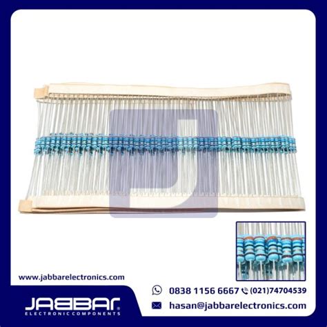 Resistor Ohm W Seperempat Dip Biru Jabbar Electronics