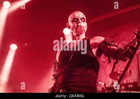 The Norwegian black metal band Gorgoroth performs a live concert at the ...