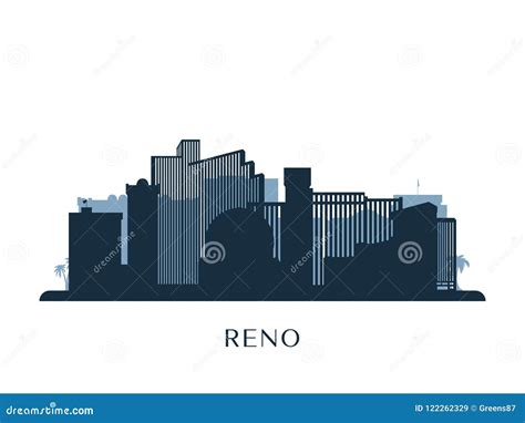 Reno Skyline Silhouette. Cartoon Vector | CartoonDealer.com #207709847