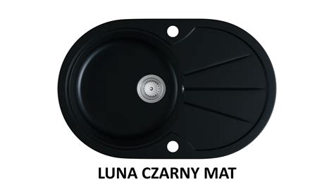 Zlewozmywak Granitowy LUNA Czarny Mat Niska Cena Sklep