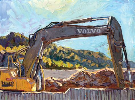 Excavator Painting At Explore Collection Of