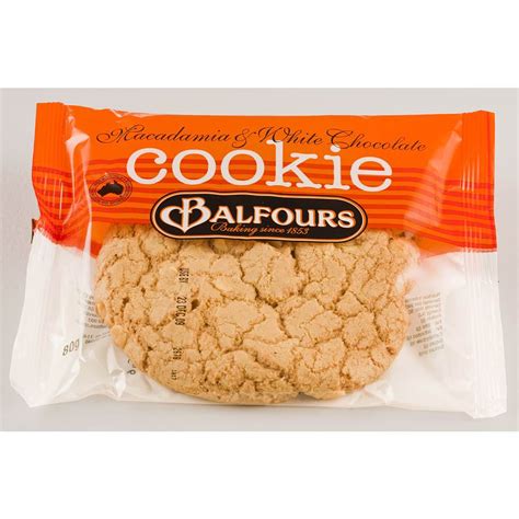 Balfours Cookie Macadamia White Chocolate 12x80g Borgo Wholesale Distribution