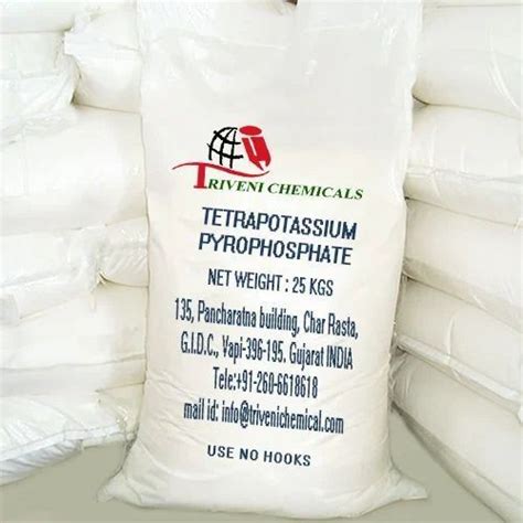 Powder White Crystal Tetrapotassium Pyrophosphate Kgs At Best Price