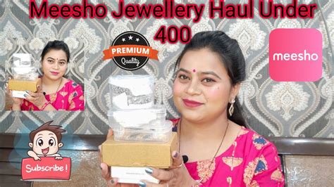 Meesho Jewellery Haulunder 400 Affordable Meesho Haul Designer