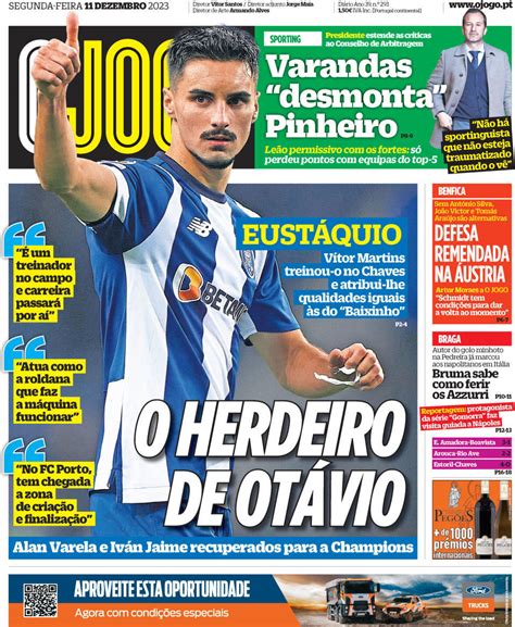 Capa Jornal O Jogo Dezembro Capasjornais Pt