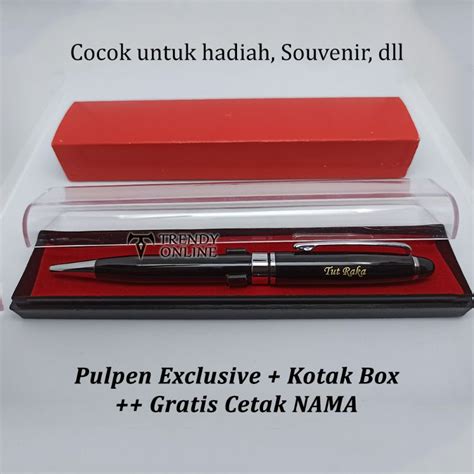 Jual Pulpen Promosi Pulpen Stainles Dan Kotak Box BONUS Grafir Nama