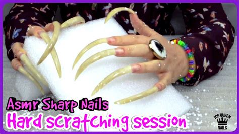 Close Up Perfect Asmr Extreme Aggressive Long Nails Scratching Hard Bes