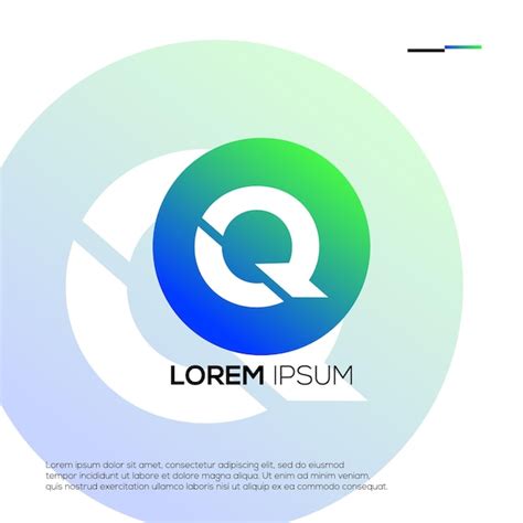 Id Ias De Design De Logotipo Iniciais Modernas Q Vetor Premium