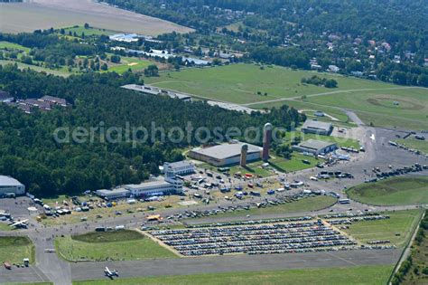 Berlin From Above Airfield Party On Museum Building Ensemble