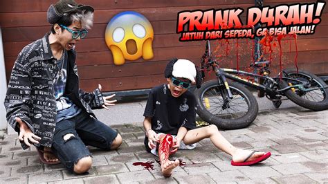 Dikira Beneran Prank Bocil Berd Rah Jatuh Dari Sepeda Frost Diamond