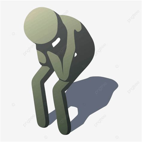 Cry Man Vector Png Images Stick Man Crying Icon Squatting 3d