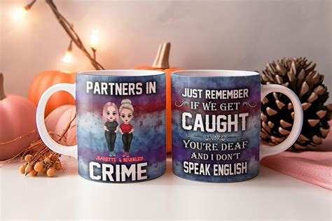 Personalized Partners In Crime Tumbler Customized Besties Etsy