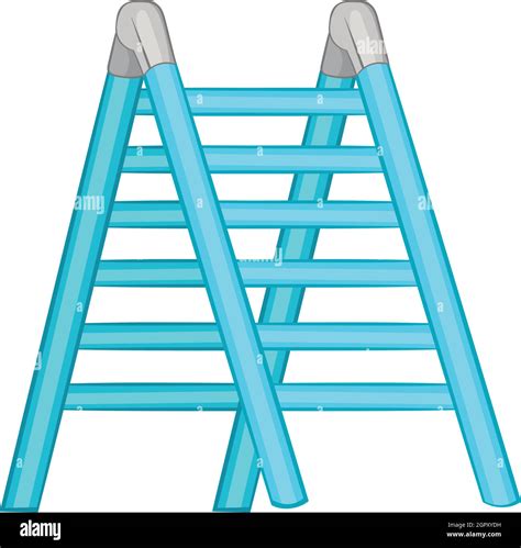 Icono De Escalera Estilo De Dibujos Animados Imagen Vector De Stock