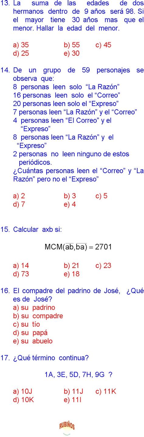 Ejercicios De Matem Aticas Sexto Grado