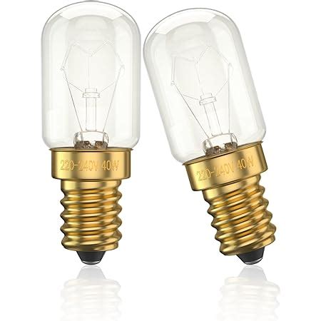 Bonlux E14 Small Screw Light Bulb 40W T22 Oven Light Bulbs Dimmable