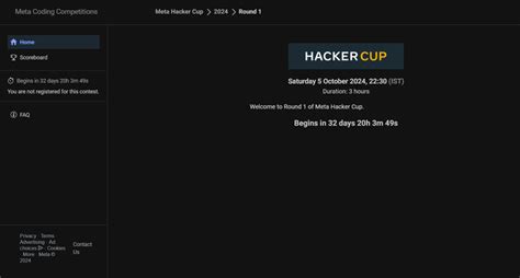 Meta Hacker Cup Schedule Introducing The Meta Hacker Cup Ai