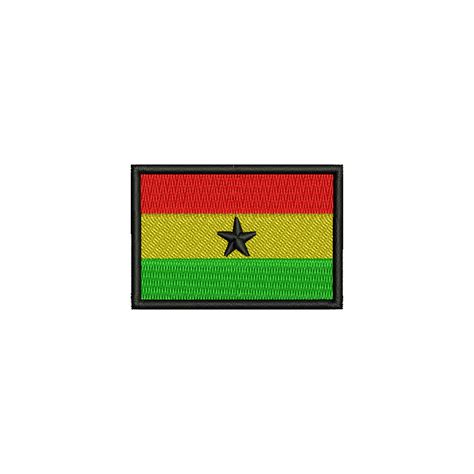 Ghana Flag | Foreign Country Digitized Embroidery Design | e4Hats ...