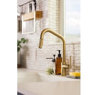 Brizo 63063LF BLGL Matte Black Luxe Gold Litze Single Handle Angled