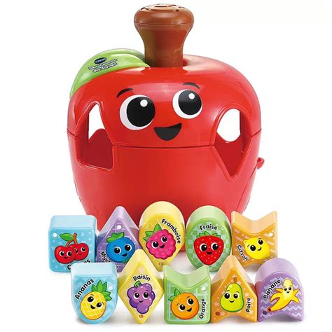 Jouets A Empiler A Encastrer Vtech Tourni Pomme Des Formes Jouets