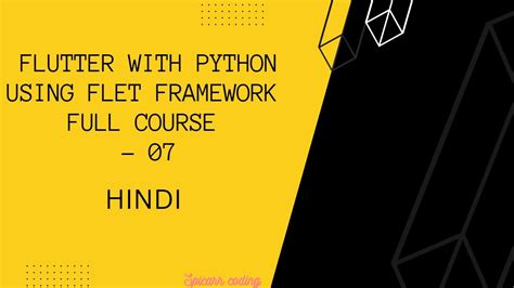 Flutter With Python Using Flet Framework Full Course ProgressRing