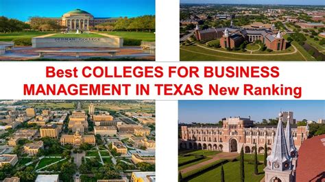 Best Colleges For Business Management In Texas New Ranking Youtube