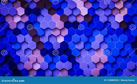 Blue Hexagons Stock Illustration Illustration Of Tile 153888536