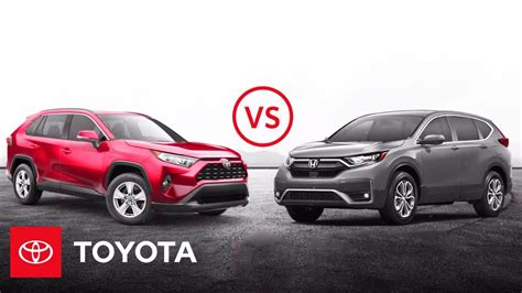 2020 Toyota Rav4 Vs 2020 Honda Cr V Suv Comparison Advantages And Features Toyota Youtube