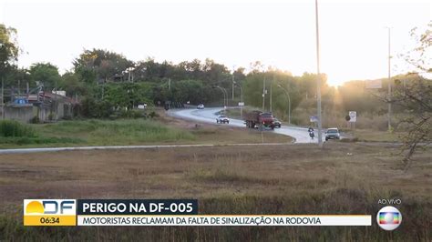 Motoristas reclamam de falta de sinalização no Paranoá Bom Dia DF G1