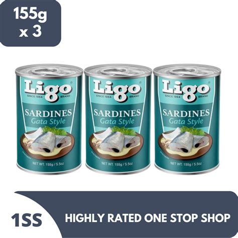 Ligo Sardines Gata Style 155g X 3 Lazada Ph