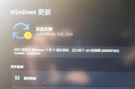 Win11补丁kb5007262安装失败怎么办？当客下载站