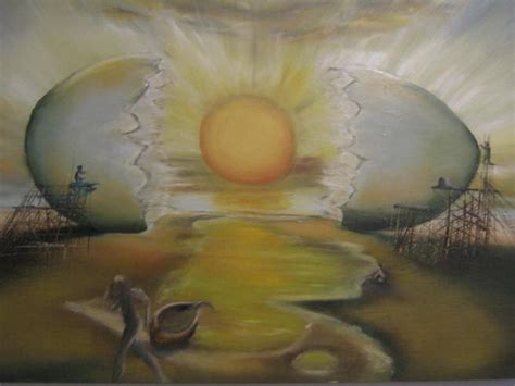 L OEUF DE DALI : Huile sur toile - Rose Derrien