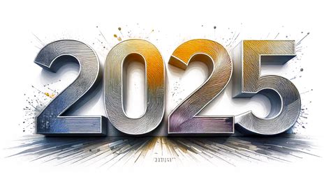 New Year, 2025, Cut Out, Png Free Stock Photo - Public Domain Pictures